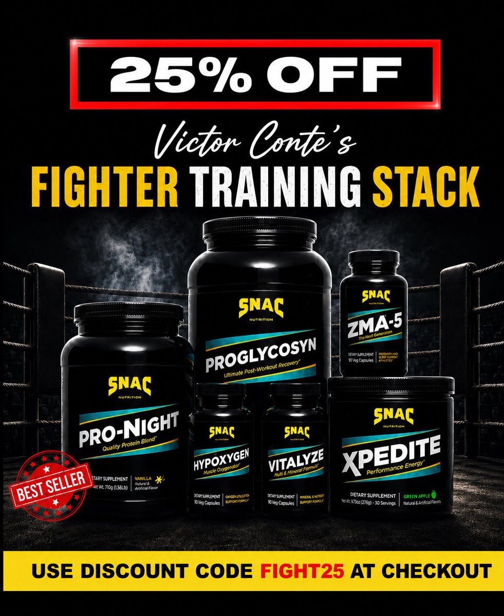SNACsystem's tweet photo. ⚠️25% OFF Victor Conte’s Fighter Training Stack⚠️

The perfect combination of products for fighters and fitness enthusiasts. #Howyalikeit

Designed to support training, endurance, and recovery.

Ready to take your fight or fitness game to the next level?

Order your stack NOW: https://t.co/krZADwaRfB

Use code FIGHT25 at checkout for 25% off