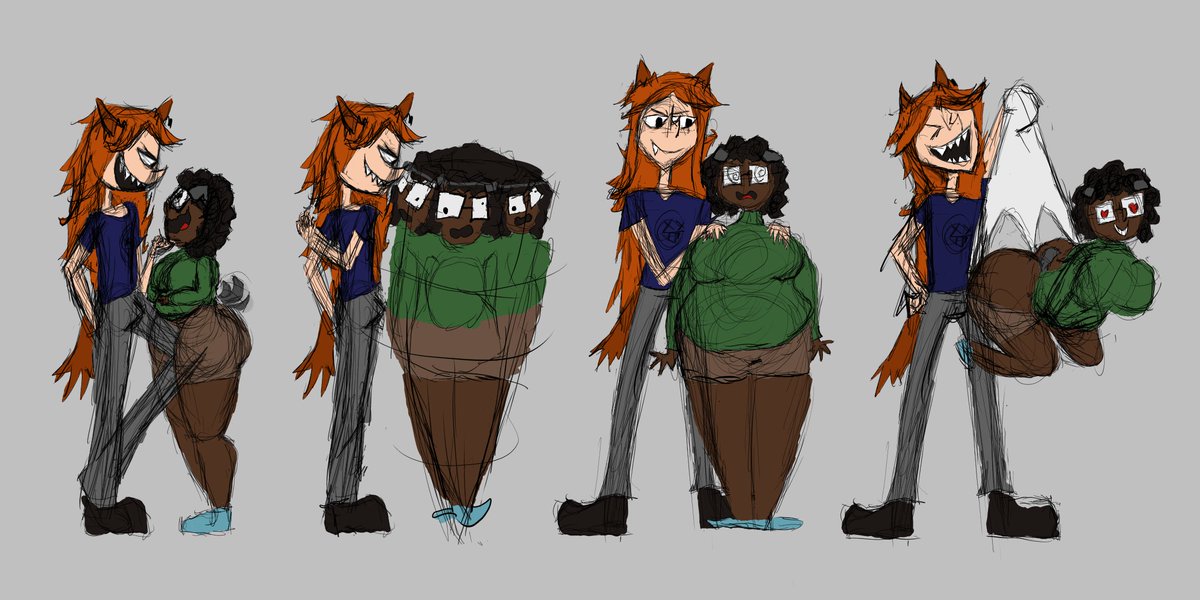 NotOhQue1's tweet photo. Wolf girl bullies Puppy girl https://t.co/1LO2hmR163