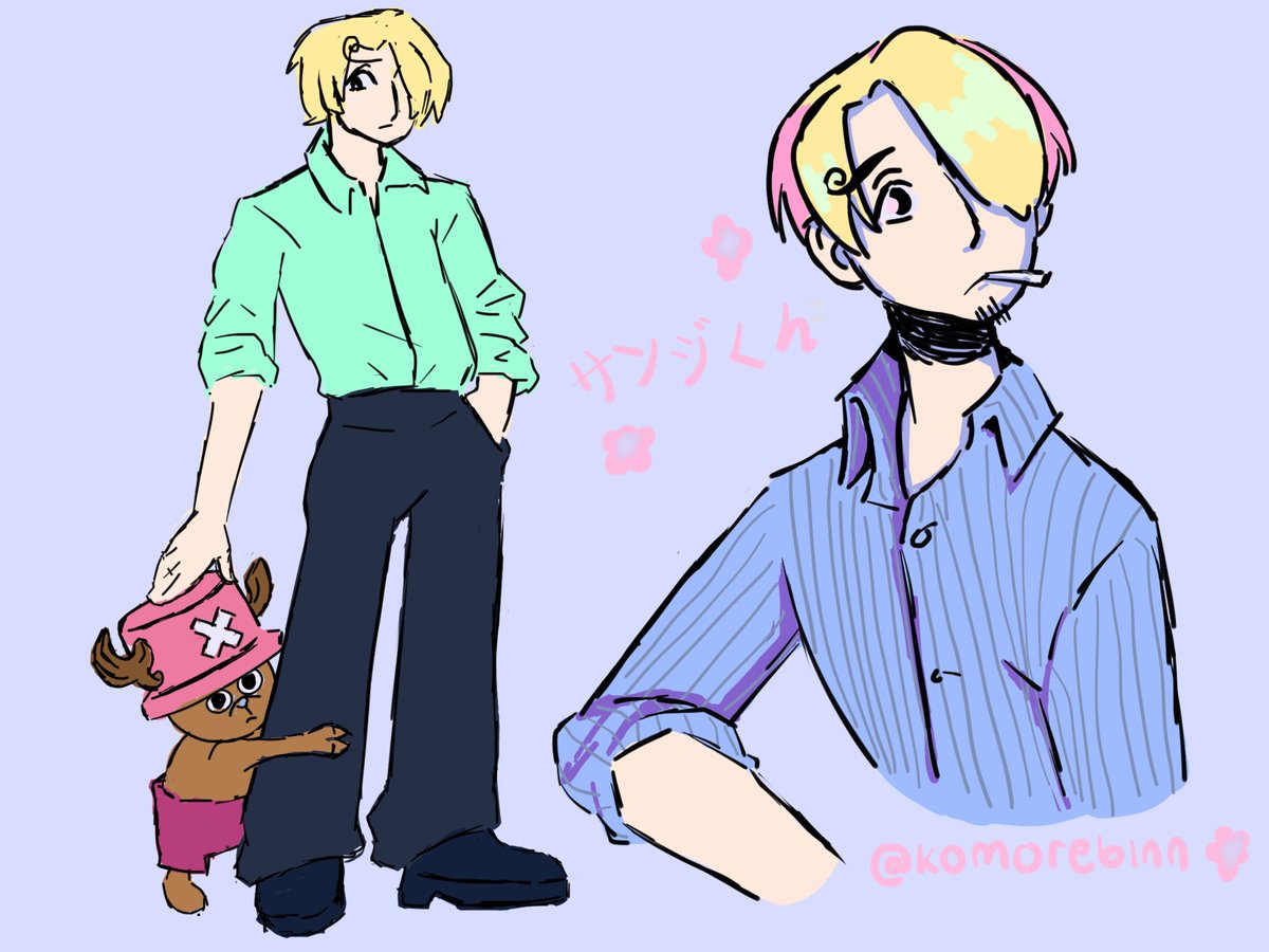 komorebinn's tweet photo. flat colours 🕒 #ONEPIECE〜 #サンジ #sanji https://t.co/psBttntygU