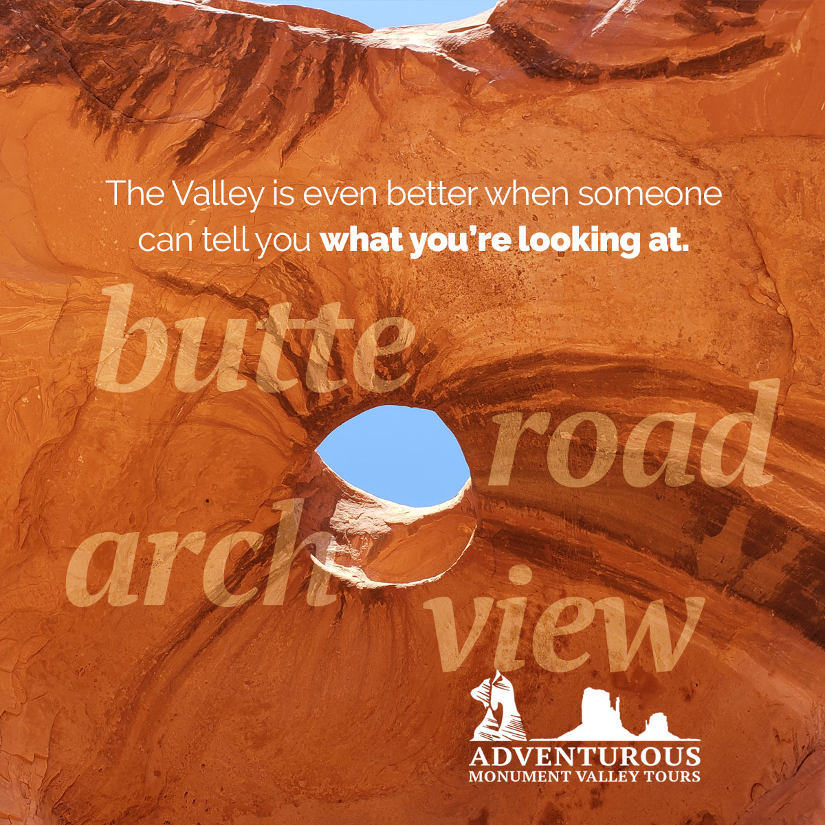 AdventurousMV's tweet photo. The Valley is even better when someone can tell you what you’re looking at. Our Navajo-led tours bring Monument Valley to life through cultural insight and local knowledge. #AdventurousMV #NavajoLedTours https://t.co/QTLfNxY6wR