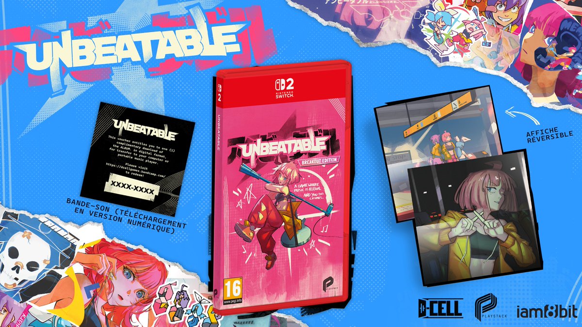 N_Difference's tweet photo. La version physique d’UNBEATABLE – Breakout Edition sur Nintendo Switch 2 sera aussi disponible en Europe, la sortie prévue pour le 30 octobre 2026

▶︎ https://t.co/V7fQhdoFLM

#Unbeatable #NintendoSwitch2 https://t.co/vxH5B4yoL8
