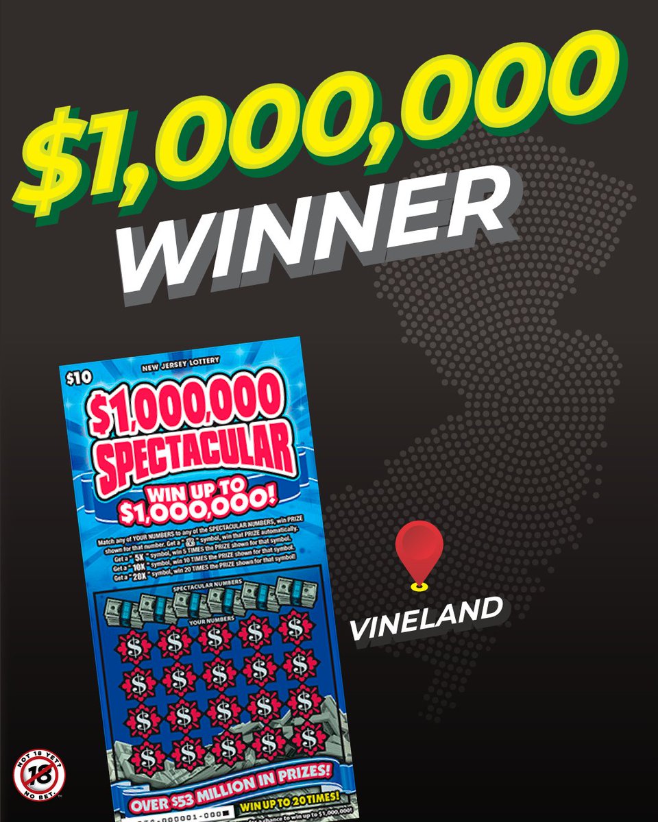 A lucky player scored $1,000,000 on a $10 $1,000,000 Spectacular