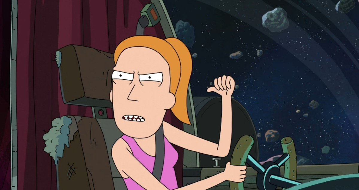 iIike_bread's tweet photo. "The only chick seeing the universe with Rick is me." So easy to say that Summer was only mad at Rick for breaking his 'commitment' promise but holy shit you really can't interpret THIS as anything but Summer being jealous and envious of the alien stealing HER grandpa from her. https://t.co/pXl43ashSM