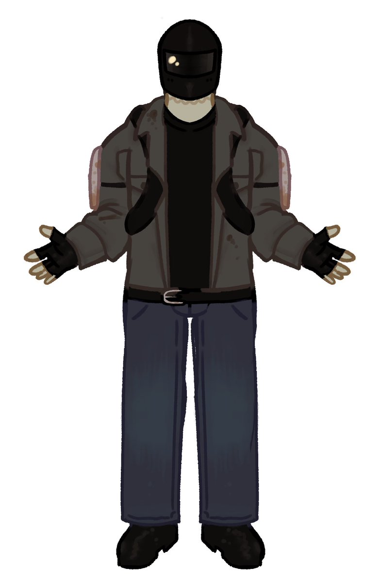 chimerical_____'s tweet photo. my #oc references + info thread

1. Charles Newman (He/him)
Previous motorcyclist turned survivalist in a zombie apocalypse. https://t.co/k6DHSjV3yW