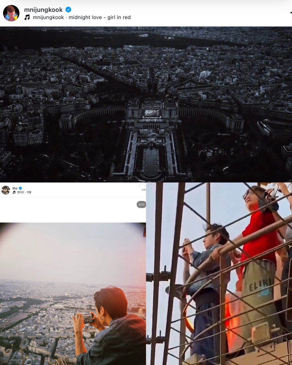 jk_v123_6's tweet photo. Rp.グクがストーリーにこの景色と一緒に載せた“Midnight Love - girl in red”
その日のテテは赤い服で、その時点でもうわぁ…😭ってなったのに、、、
さらに同じ景色と、その景色を撮るグクを載せるテテ😭
もう…この2人ロマンチックすぎて頭抱える😭😭 https://t.co/sgJOp73VcY