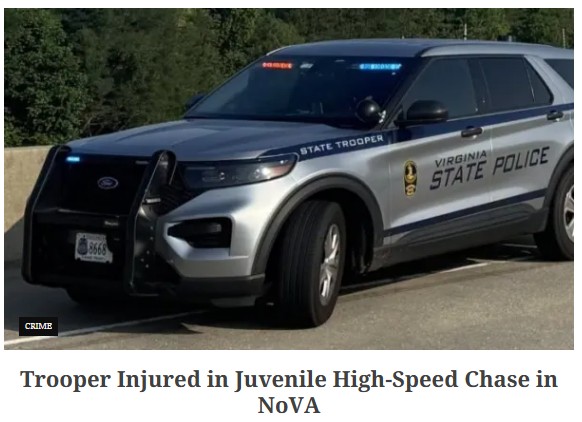 WatchfulEye_VA's tweet photo. Talk about a wild ride...a juvenile led Virginia State Police on a high-speed chase in Northern Virginia
https://t.co/9VBQzeqoX5 https://t.co/oicHbKetlp