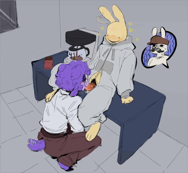 AfterDarkCynic's tweet photo. this is his fault anyway for not going to a coffee shop for it #hospitalafterhours https://t.co/0JEQt2KBcx