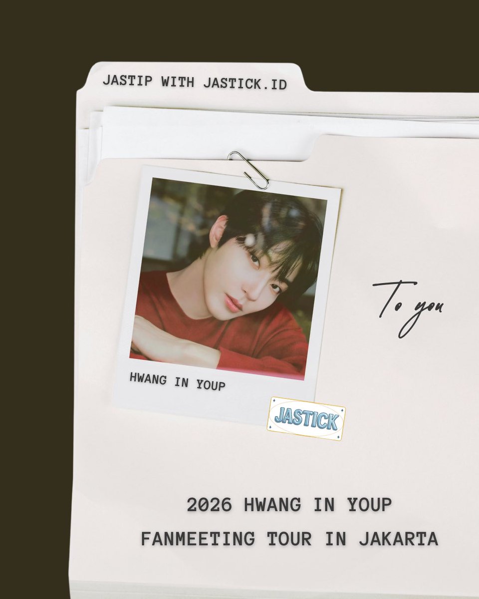 jastickid's tweet photo. 2026 HWANG IN YOUP [To you] FANMEETING TOUR IN JAKARTA.

Fee Jastip : Rp.275,000 (VIP)
- Rp.215,000 (Non VIP)

untuk tnc dan proof boleh langsung di check di pinned tweet / linktree / di highlights instagram kita di @/jastick.id ya!🫶🏻 https://t.co/OZkA9wnFCu