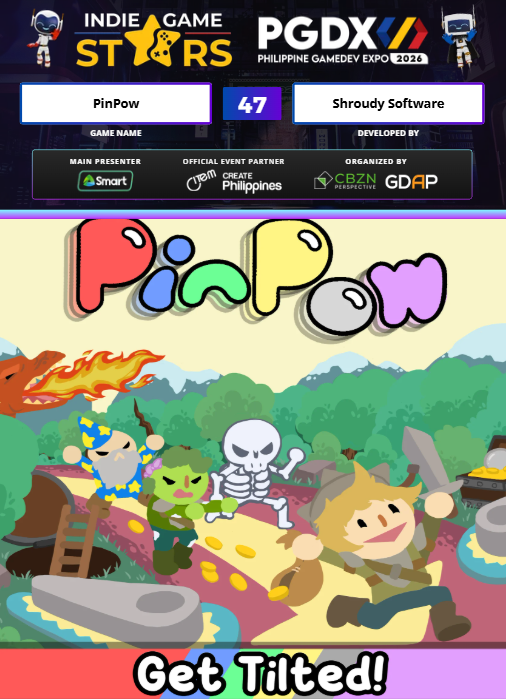 PinPowGame's tweet photo. We're happy to announce that PinPow will be attending this year's Philippine Game Dev Expo at the SMX Convention Center!

Come visit us at Table #47 and try PinPow to your heart's content! See you guys at PGDX!

#PGDX2026 #PGDX #GamingPinas https://t.co/djplFTHfKj