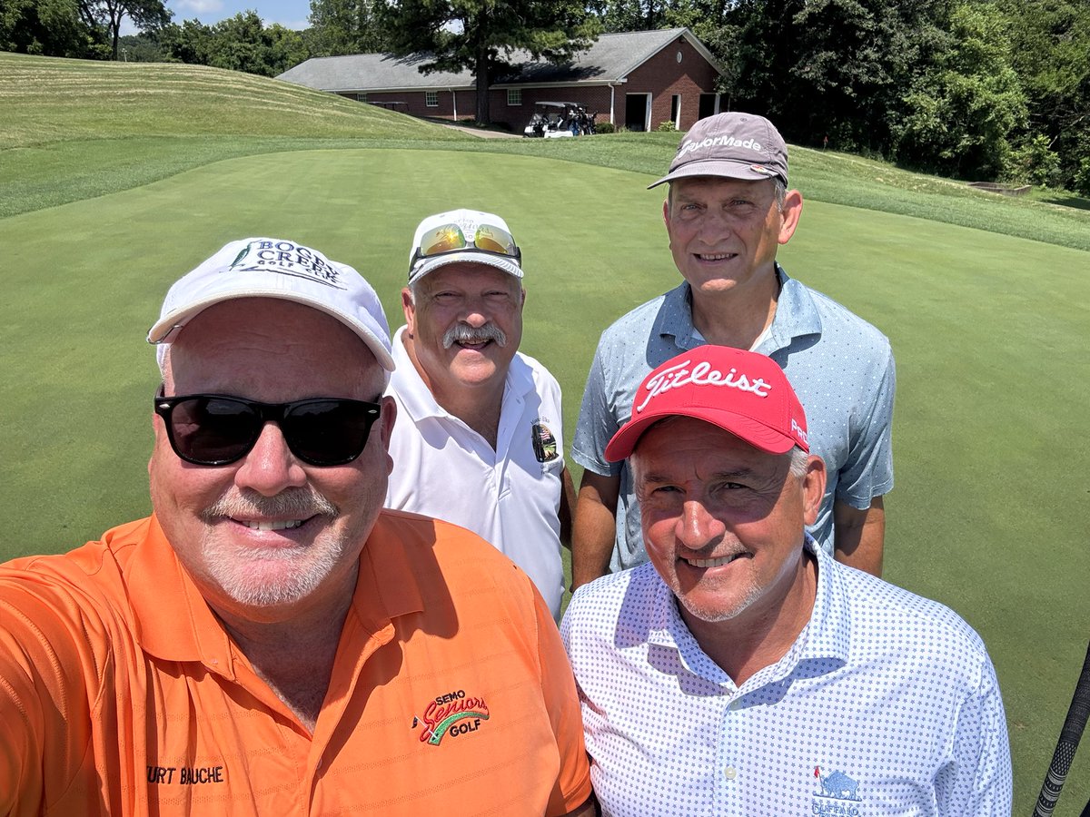 KurtBauche's tweet photo. Wonderful day on the links at Cape Country Club for SEMO Seniors tournament #9. #capecounty #capegirardeau #semoseniorsgolf https://t.co/ruk6tlkV2f