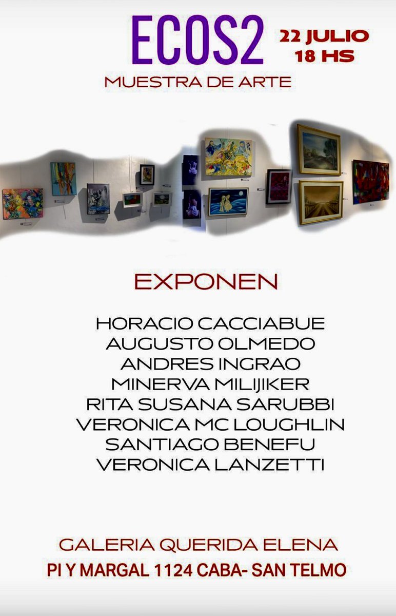RobertoV206576's tweet photo. MUESTRA DE ARTE. - ECOS2 https://t.co/PXMGz0RqKn