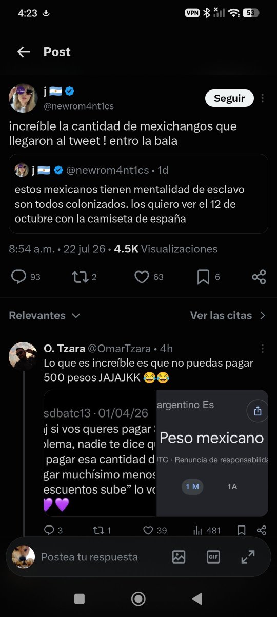 comen_i22786's tweet photo. @Matchi_yep @martuk444 Mira no digo que el odio a todo un país este justificado por los twits de un par de idiotas pero debes tener en cuenta que está clase de comentarios llavn desde el inicio del mundial tampoco nos hagamos los desentendidos de que el odio nació de la nada. https://t.co/w2oUKa1HSN