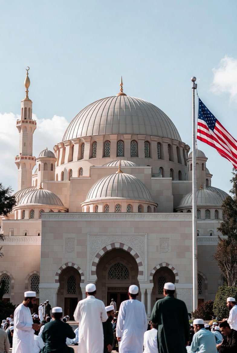 _ScottBessentRV's tweet photo. Some argue that banning mosques would help address security concerns, while others believe it would violate religious freedom and constitutional rights.

Should all mosques in America be banned?🇺🇲🇺🇲

A) Yes

B) No

Your thoughts 🤔 https://t.co/x96oyiIIt4