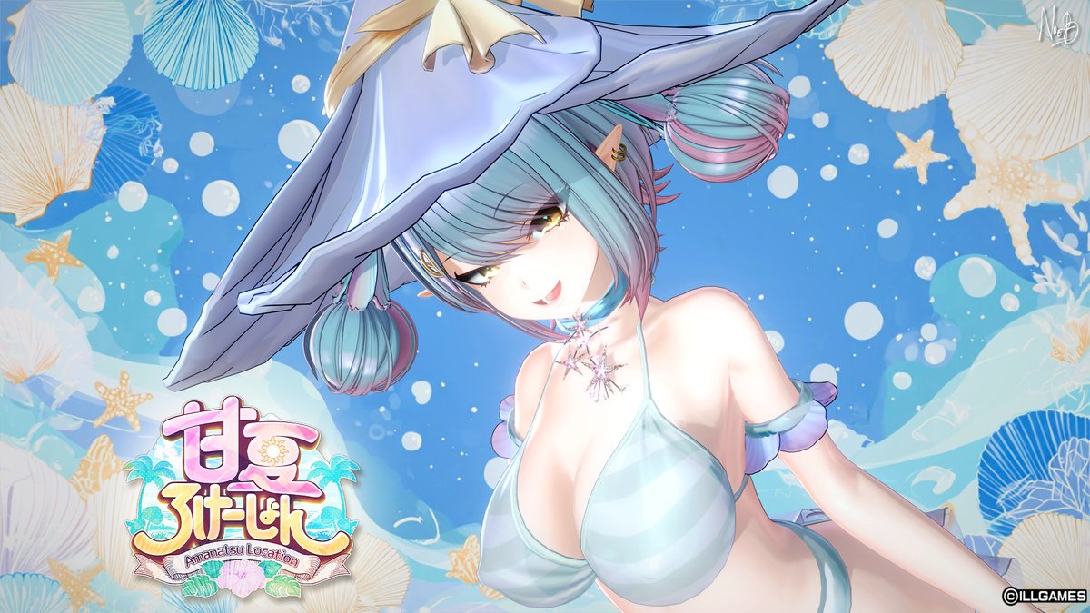 Noe_bookers's tweet photo. 🌊海の怪異ちゃんv1.00🪼🐚デキタヨー

「ウフフ、可愛い子発見…💖　深海の私の棲家で、イイことしましょうか…💕🦑」
みたいな。
#あまろけ #ILLGAMES https://t.co/MPXATvxD4J