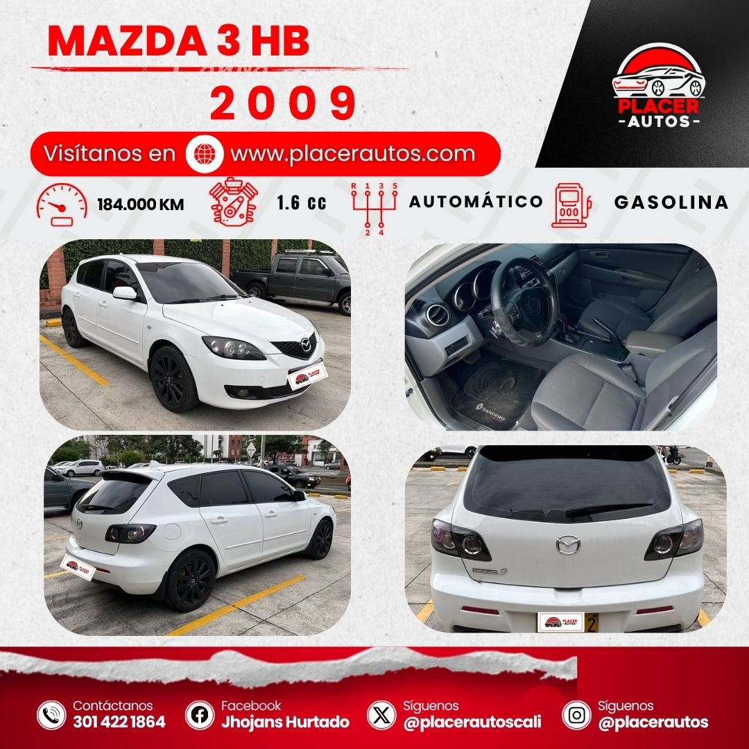 placerautoscali's tweet photo. 🚘 Mazda 3 HB 2009 
😎 Motor 1.6L 
ℹ️ 184.000 km 
🗃️ Automático 
❄️ Aire acondicionado 
❌ NO PASA PERITAJE
👌 NO SALVAMENTO 
✅ SOAT 26/12/26
✔️ RTM 27/12/26

💻 Visítanos en https://t.co/drpHHLRvsa
☎️ Llámanos o escríbenos al 📲 3013328286 o 3014221864. https://t.co/Frmu6PjXzN