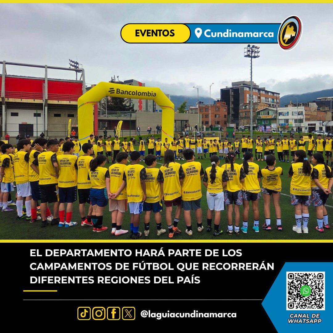 LGCundinamarca's tweet photo. ⚽🤝🏻 La práctica deportiva también contribuye a fortalecer valores, integración comunitaria y procesos de formación en los territorios.
📖 Conozca esta iniciativa: https://t.co/m6P3En5qaH
#lgc #cundieventos #cundinamarca #deporte #fútbol https://t.co/Ub1AzE5jL2