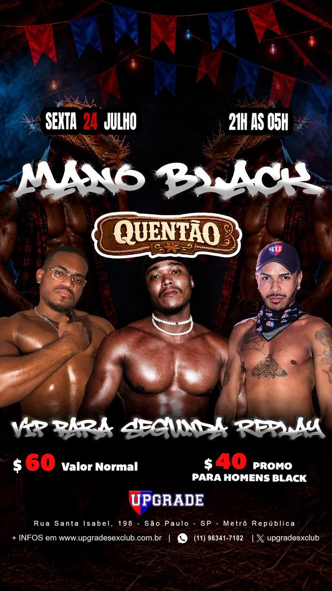 upgradesxclub's tweet photo. A programação  do nosso  fim de semana esta deliciosooooo

@XXXJ0EY @pietrocrvlho @Henrinascii @imjohnnyalves @Mr_Felixxx @Paudekavalo @Gustavao_22 @boyvicttor @judocapeludo19 @LuckasJackson1 

https://t.co/d9DiD3wx5U https://t.co/f1Xyef7FdF