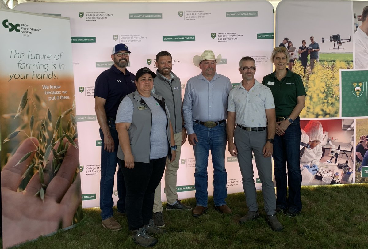 CDC_USask's tweet photo. Thanks to everyone who came out on Day 2 of Ag in Motion for our announcement! New breeding agreements with @SaskPulse for lentil and faba bean, and @AlbertaPulse for lentil, will advance both crops for Prairie farmers. Read more: https://t.co/MYu3bbqgK6
#USaskResearch #AIM26 https://t.co/JhQCElzTYc