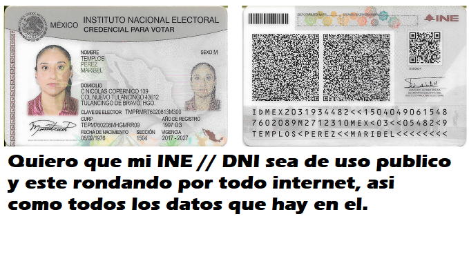 MaribelTemPe's tweet photo. Soy tan pendeja que hasta pongo mi credencial del INE para que todos sepan exactamente quién es la cerda que está regalando su cuerpo. Casada, madre y completamente idiota. Jajajajaja no mido nada y me vale madres 😂 https://t.co/1En5tOdri7