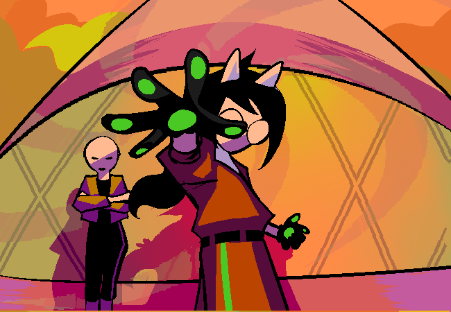 JadesEvolution's tweet photo. this legit might be my favorite jade panel in all of homestuck + hsbc its just so good i love it https://t.co/zPN70Wierv
