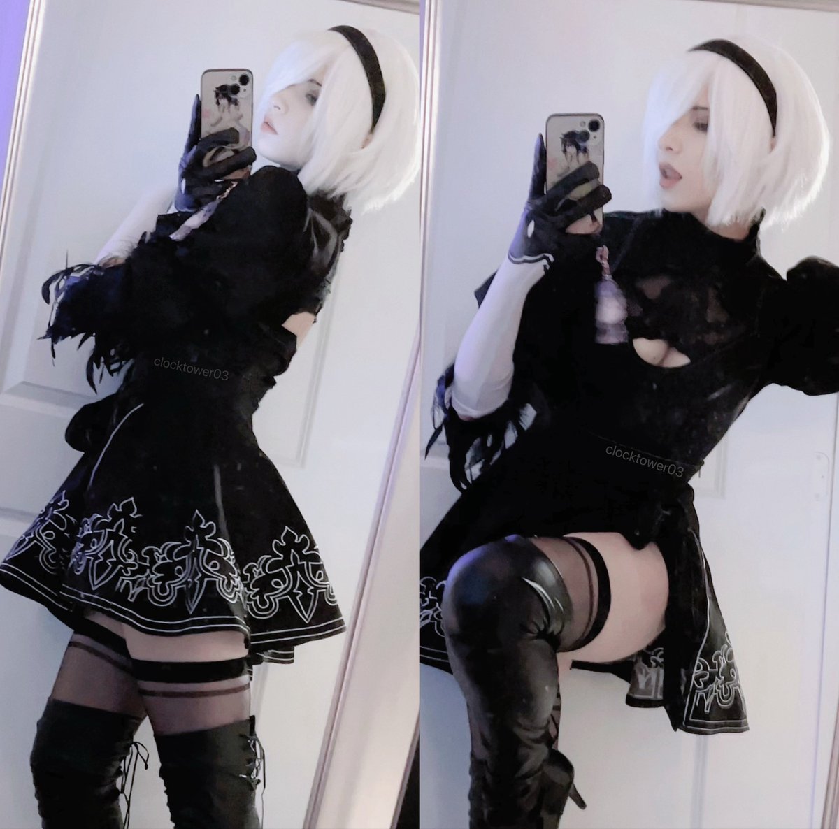 clocktower03's tweet photo. my NieR Automata 2B cos ⚔️ https://t.co/GbNC3iAcKE