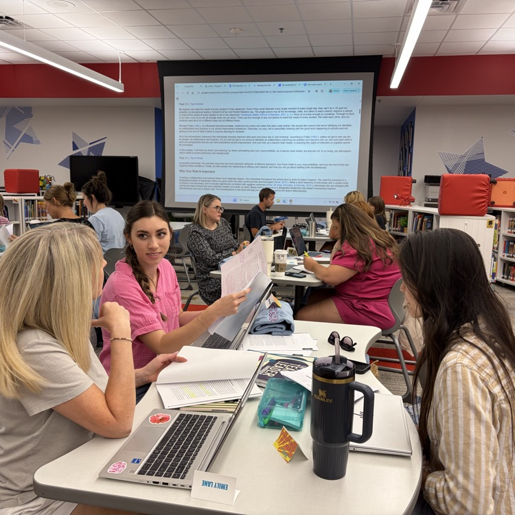 PISDJohnsonElem's tweet photo. Our Johnson Elementary Leadership Team came together to collaborate, dream big and align our vision for an incredible school year ahead for our All Stars. ❤️💙 ⭐️ 
#TogetherWeRise
#ProsperProud https://t.co/d73EA1SoGX