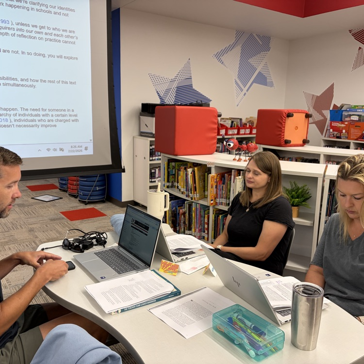 PISDJohnsonElem's tweet photo. Our Johnson Elementary Leadership Team came together to collaborate, dream big and align our vision for an incredible school year ahead for our All Stars. ❤️💙 ⭐️ 
#TogetherWeRise
#ProsperProud https://t.co/d73EA1SoGX