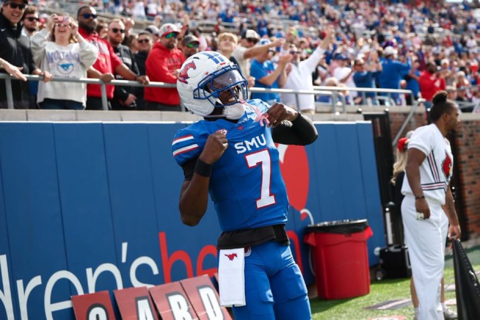 BillyEmbody's tweet photo. SMU QB Kevin Jennings will throw the first pitch out tonight as the @Rangers take on the White Sox. 

Catch Rhett Lashlee behind the plate at catcher as well around 6:50 PM CT. https://t.co/4MS56Ex6MH