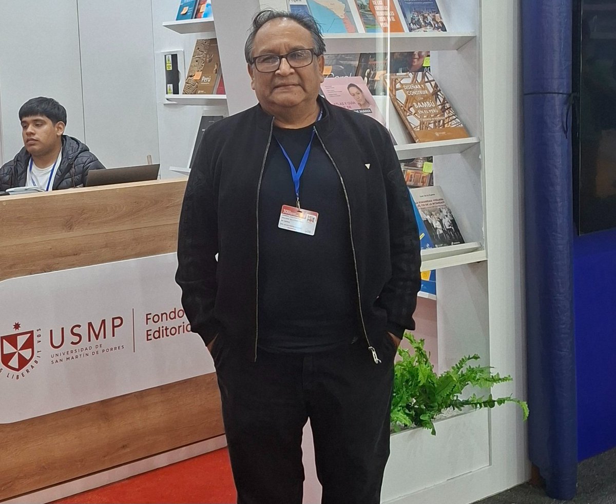 DelaPuenteJuan's tweet photo. Vigésima participación del Fondo Editorial de la @USMP_oficial  en la @FILLima2026 esta vez en el Centro de Exposiciones del Jockey.
Se inauguró hoy y va hasta el 6 de agosto. Buen ambiente, promete. https://t.co/iu6v2tBgoJ