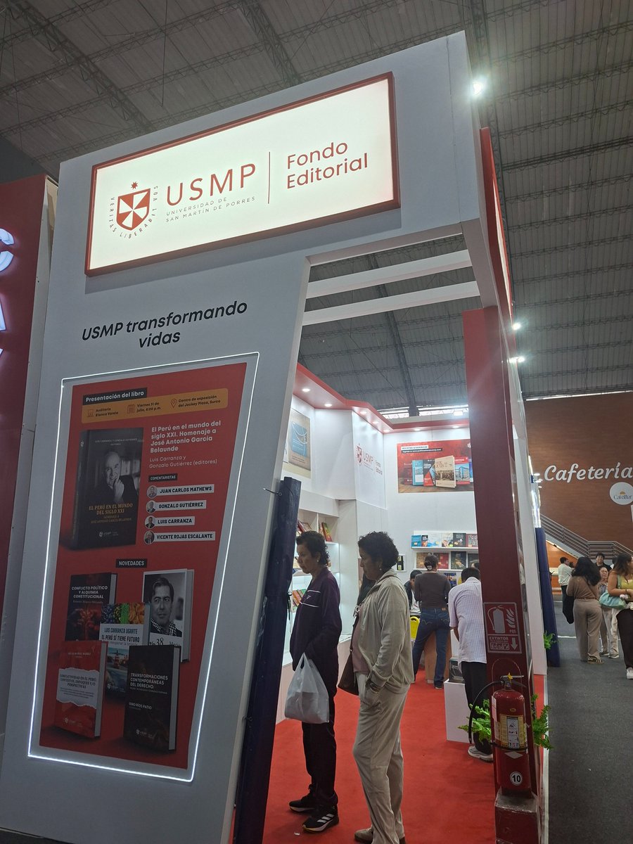 DelaPuenteJuan's tweet photo. Vigésima participación del Fondo Editorial de la @USMP_oficial  en la @FILLima2026 esta vez en el Centro de Exposiciones del Jockey.
Se inauguró hoy y va hasta el 6 de agosto. Buen ambiente, promete. https://t.co/iu6v2tBgoJ