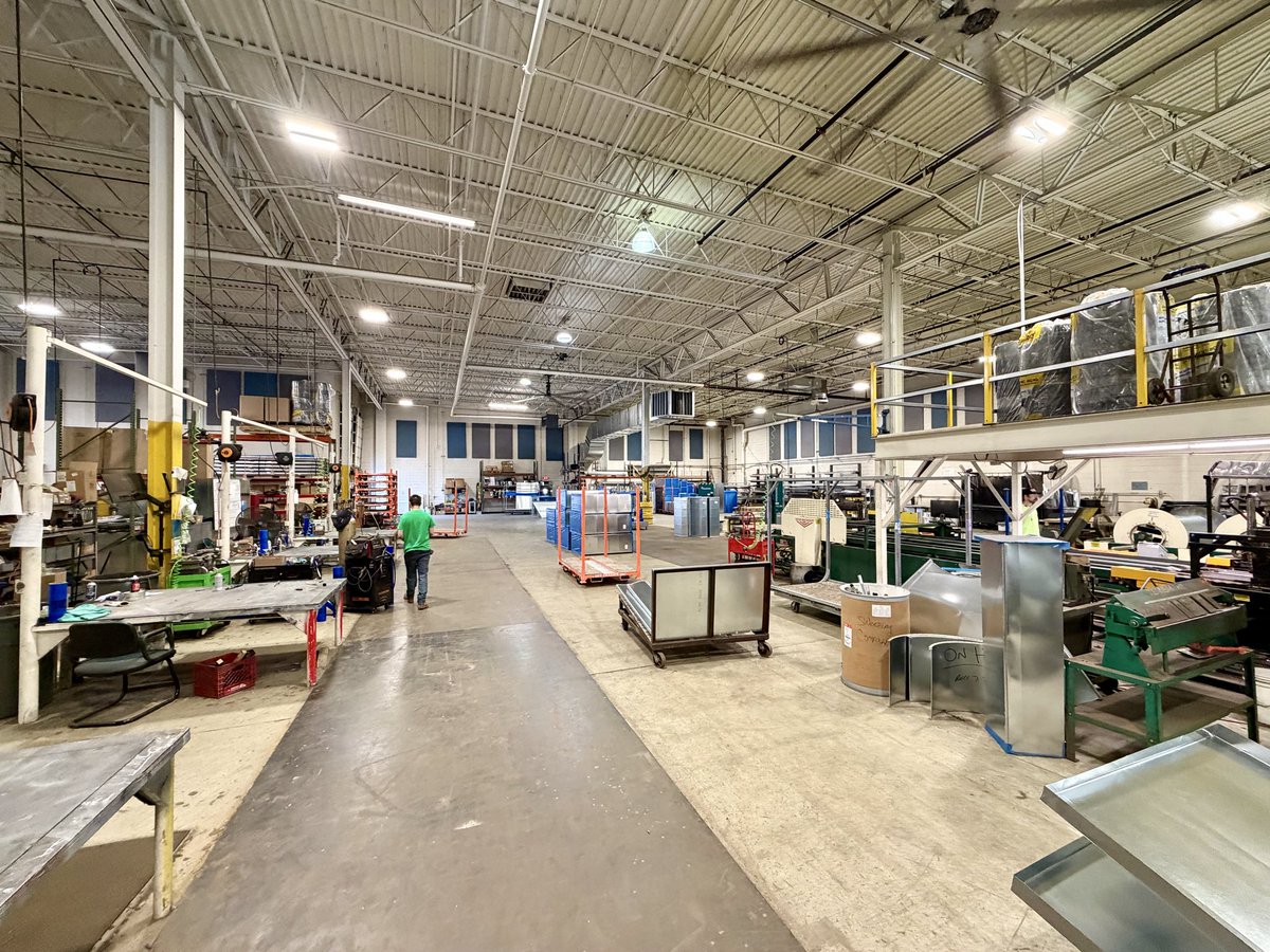 SMACNA's tweet photo. SMACNA had the privilege of touring Dee Cramer’s Wixom, Michigan facility. Dee Cramer also has locations in Saginaw and Holly, Michigan. Each building spans approximately 35,000 square feet and utilizes over 3,000,000 pounds of sheet metal annually. Dee Cramer dedicates over 600,000 man-hours annually to various projects for institutions such as MSU + Henry Ford Health, UM Center for Innovation, Henry Ford Health Destination Grand, and others. Notably, Dee Cramer recently concluded their fifth year of hosting the Heavy Metal Summer Experience.