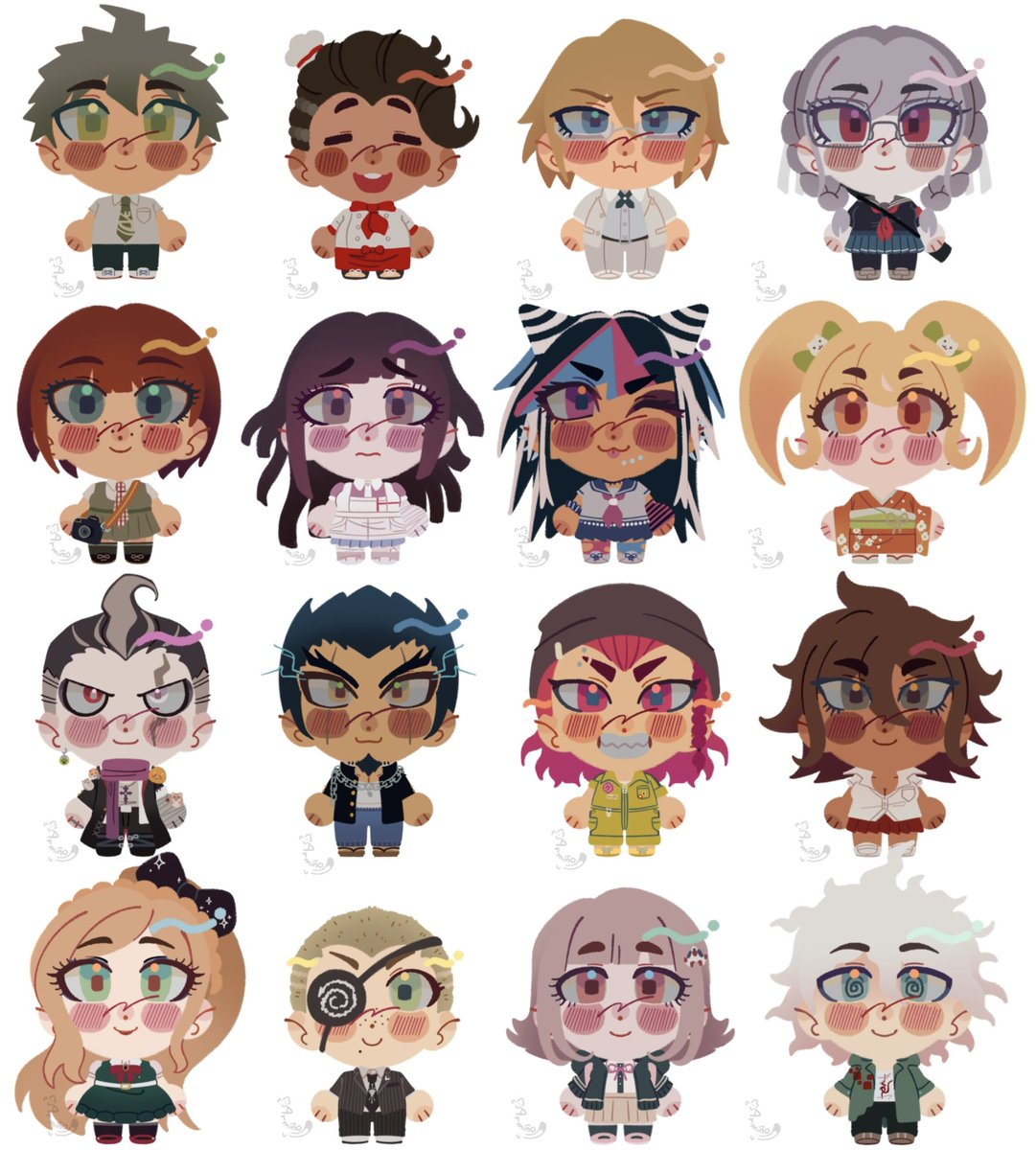 arminho0_'s tweet photo. EVERYONE GET CHIBIFIED NOW‼️💫
#danganronpa https://t.co/JwpNN7LfRc