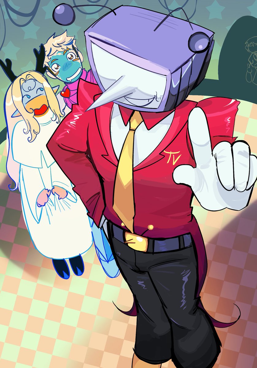 withayellowcape's tweet photo. Hey tumblr sexy man of 2026!!
It’s been forever since I’ve draw delicious in dungeon and it’s my first time drawing tenna! :v)
#deltarune https://t.co/g7RrmwhFAf