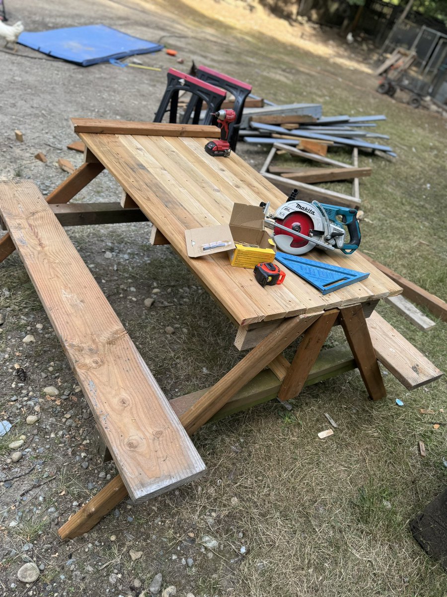 pnwguerrilla's tweet photo. Found this schematic on google and just loosely copied it. 

(Forgot to account for the overhang of the table, whoops)

Even with the imperfections, Africans could never.

And no i am not done yet, needs sanded and painted. https://t.co/0unzVjX70Y