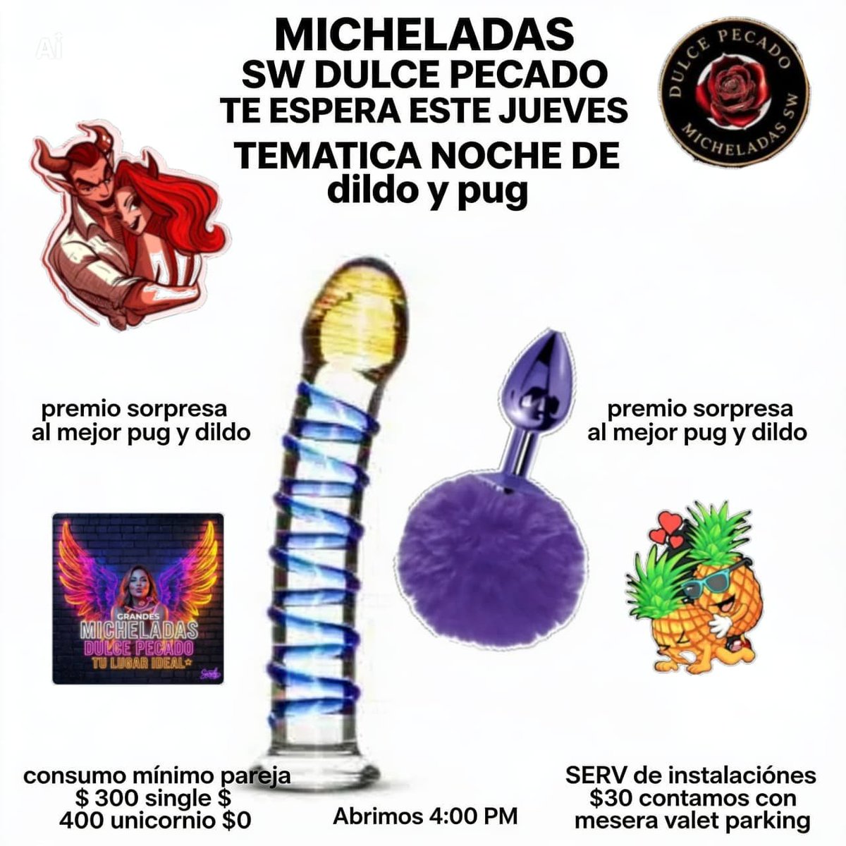 SWMICHDULCEPECA's tweet photo. Estas son nuestras tematicas de la semana que estaremos trabajando y tú qué día nos acompañarás #swingersméxico #sw #cuckold #hotwife #parejassw #singles #unicornios #vouyerismo https://t.co/RsWsUNDTtf