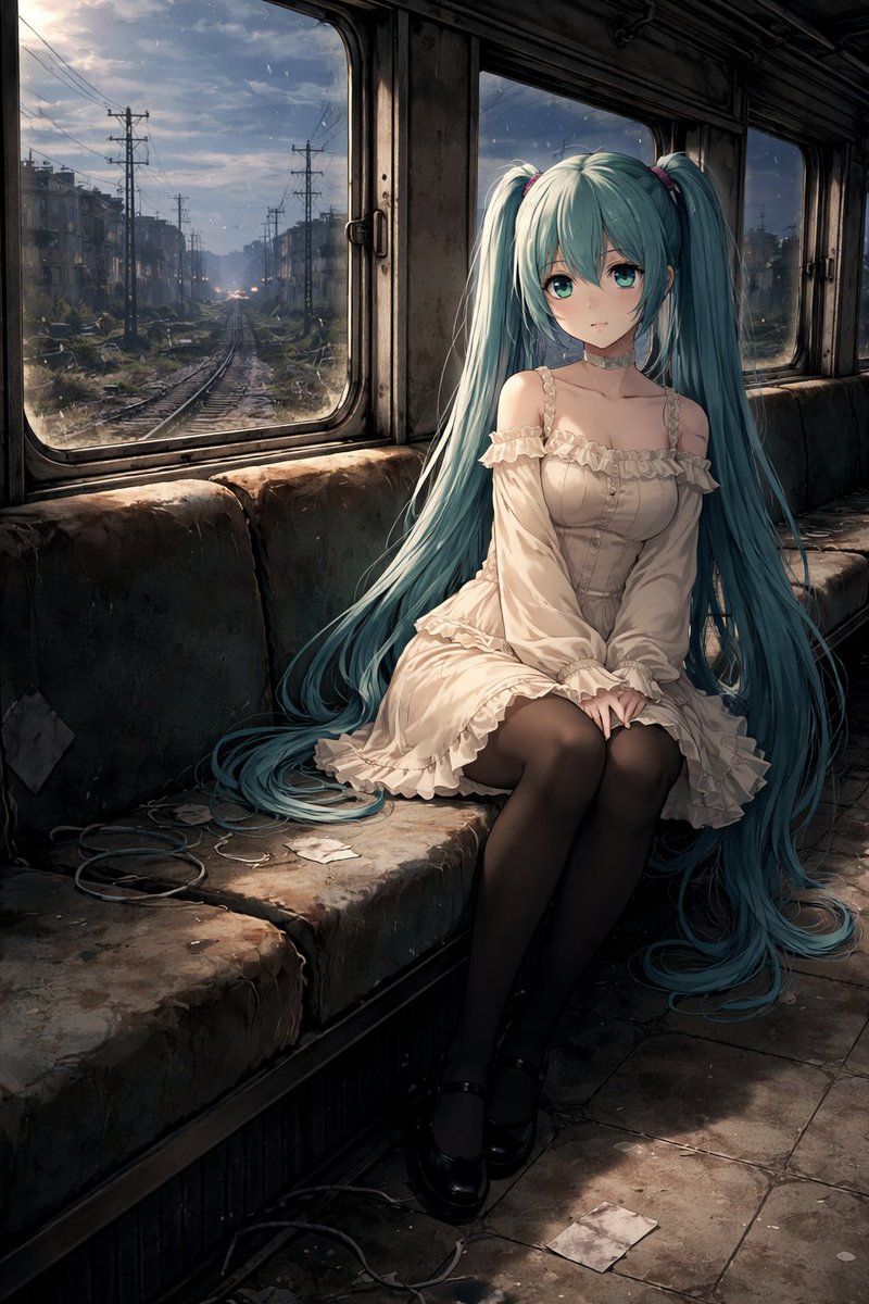 mikullunation's tweet photo. 寂しげな風景に、自分だけがただ静かに息をしている。 / I just breathe quietly, alone in this desolate landscape.
#初音ミク #AIart https://t.co/3jXdOcGIDm
