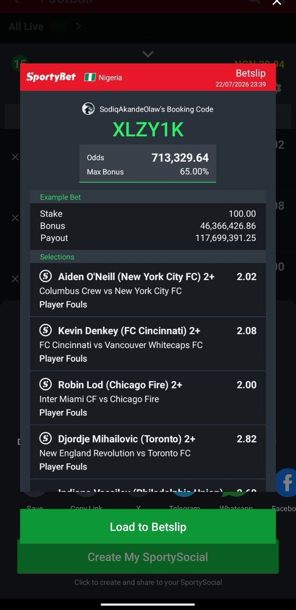 OLAWOORESODIQ1's tweet photo. XLZY1K ⚽⚽
713k odds " player stats " 15/15 ✅
Wake up to boom ✅
#playerstats
#footballpredict
#sprtybetcode https://t.co/BeoU8G91UA
