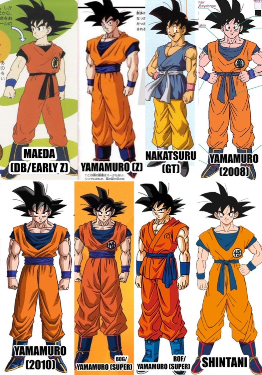 DBZdaily_'s tweet photo. Which Goku design is your favorite? https://t.co/AnE6pzFMia
