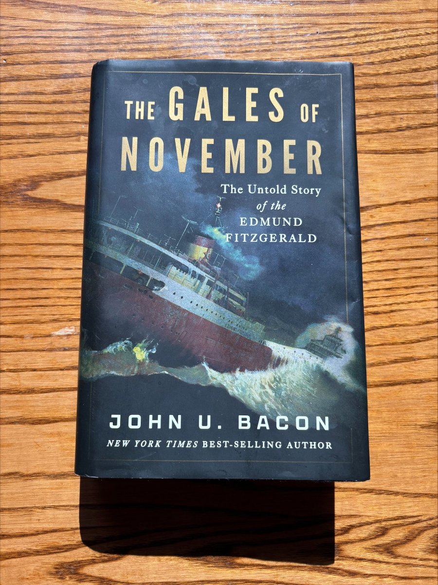 edwardssteve's tweet photo. Learn the story of #EdmundFitzgerald by @JohnUBacon. I never realized the preeminence of the shipping of iron ore & taconite were the US economic engine for decades with the Fitz being the largest freighter in its day. #GordonLightfoot’s iconic ballad make the 29 crew live on. https://t.co/dR6qfm7efZ
