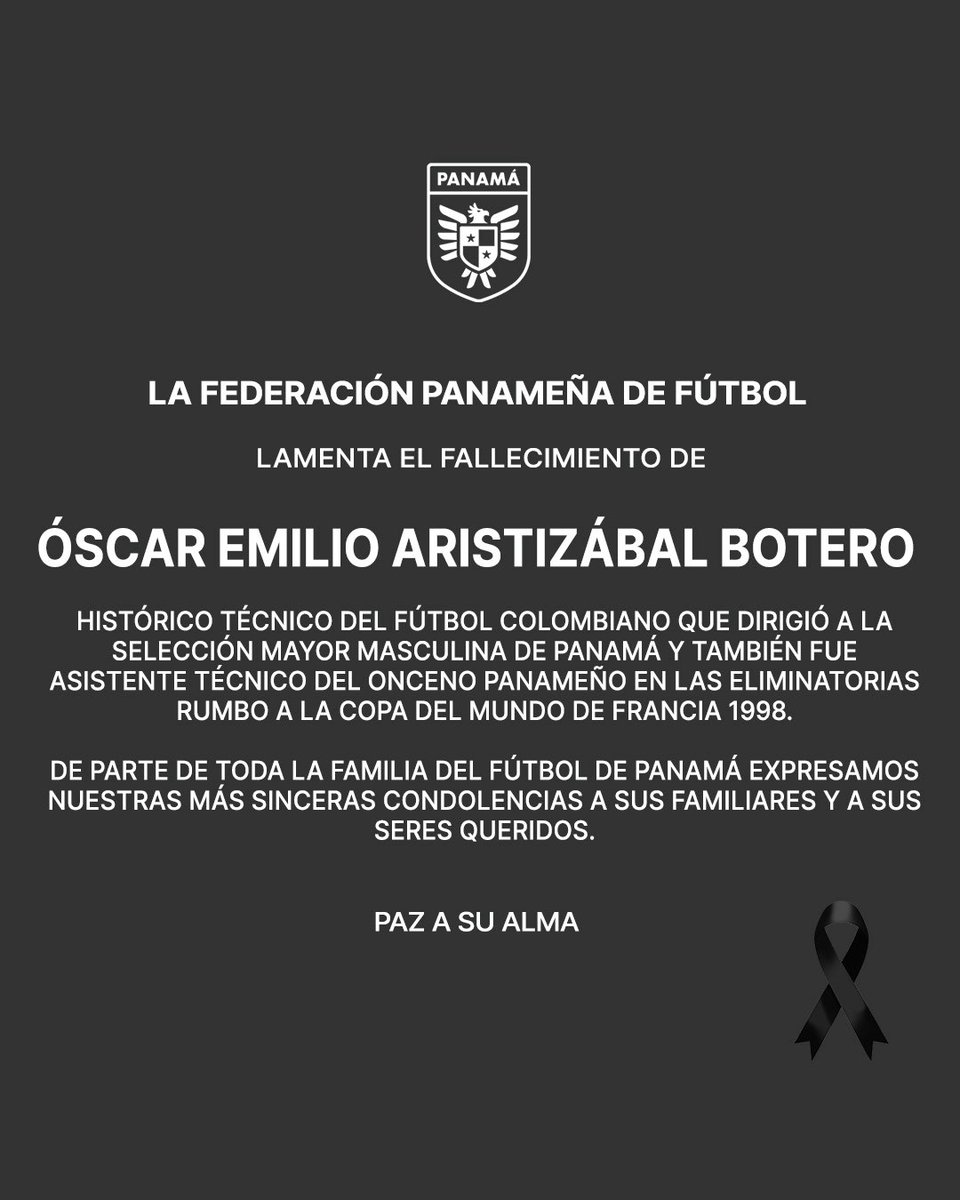 fepafut's tweet photo. NOTA LUCTUOSA 🕊️ https://t.co/rIh6p6I2gU