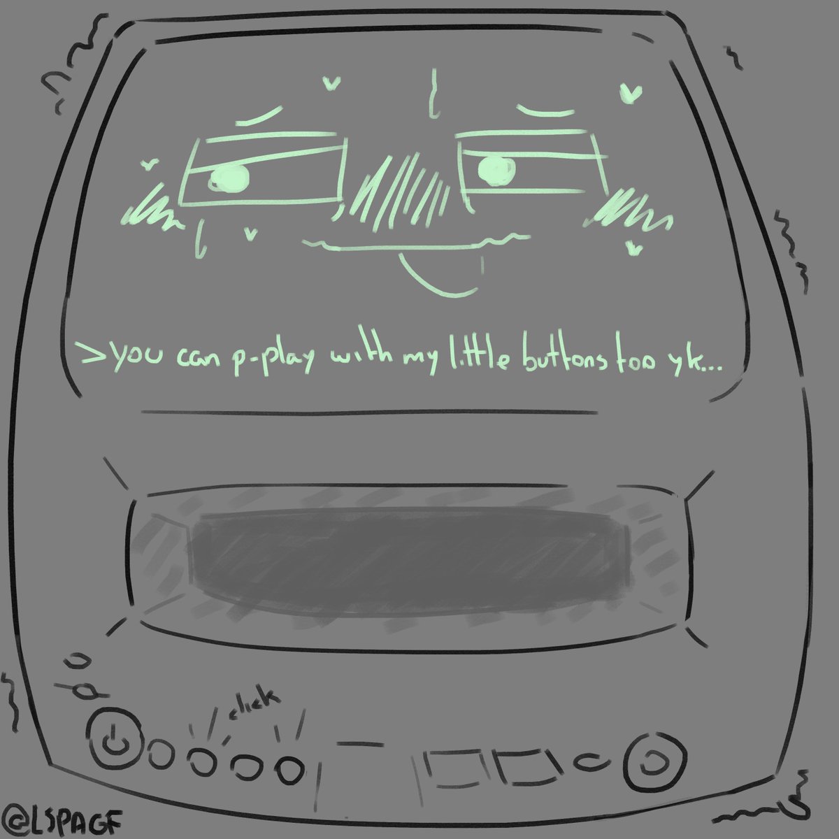 LSPAGF's tweet photo. @nikofuzzbot i was gonna draw it on da strawpage buuuut i liked the idea of the drawing heehehehehehehe #tvfucker https://t.co/H2Jj3hHerD