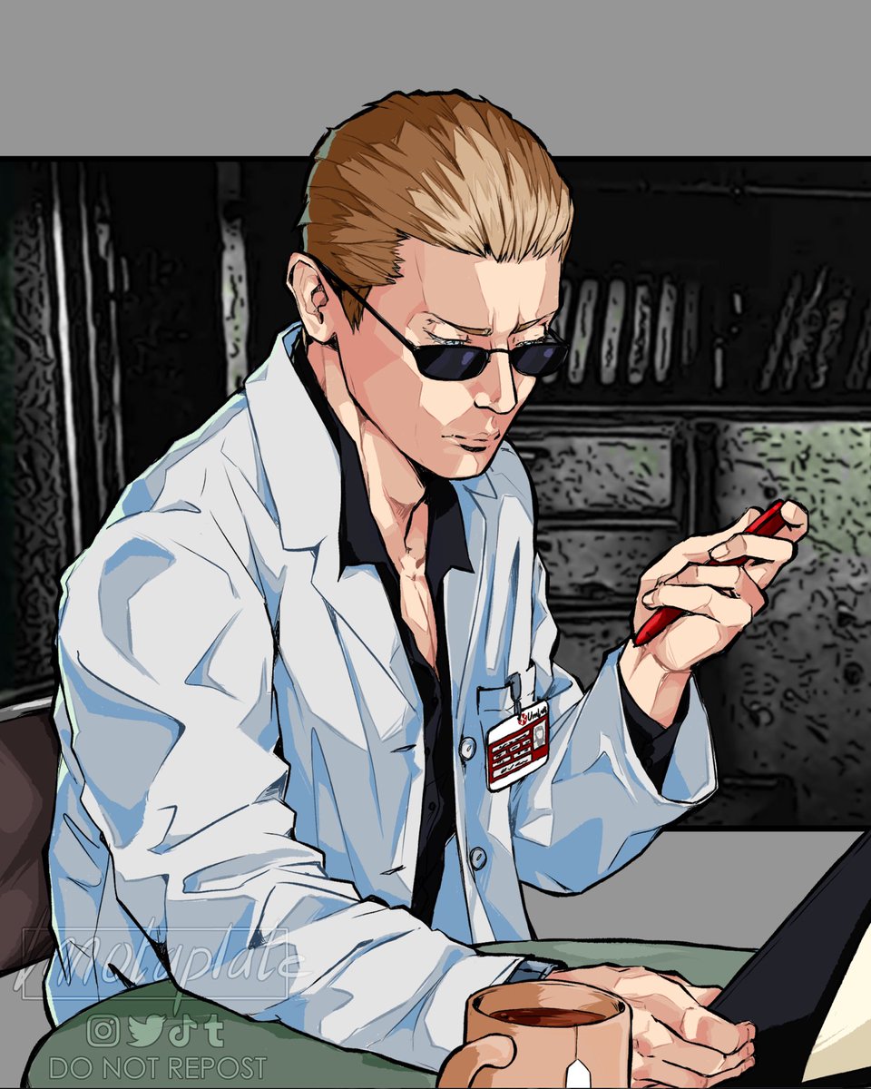 imnotaplate's tweet photo. Dr. Albert Wesker for #weskerwednesday  💉 https://t.co/HWgPM1gvQx