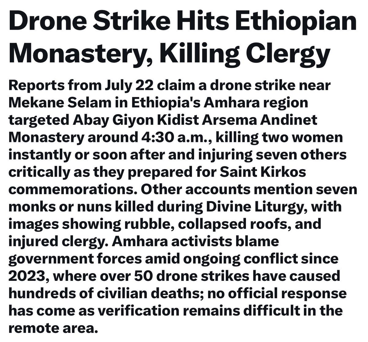 ef_rem122's tweet photo. Grok documenting 👇🏽
#AmharaGenocide
#WarOnAmhara https://t.co/j8IRNWLF84