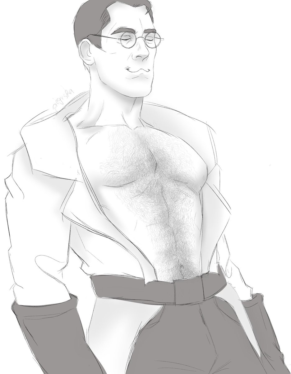 piegvska's tweet photo. Goddamn day 10 #tf2 #tf2medic 

I colored it but it’s fugly https://t.co/p0BZZ1zvXW