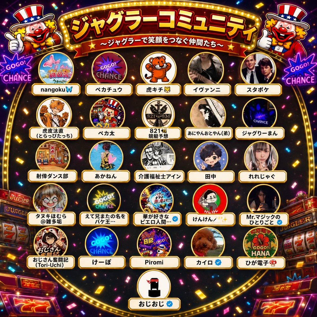 n8wob9's tweet photo. ☀️おはようございます☀️

今日もジャグラーで笑顔😊🎰

ジャグラーコミュニティも少しずつ仲間が増えてきました！
本当にありがとうございます✨

まだまだ参加メンバー募集中です！
「ジャグラーが好き」「交流したい」
そんな方はぜひ一緒に楽しみましょう🤝

今日もみなさんにペカる瞬間がたくさん訪れますように🌈✨