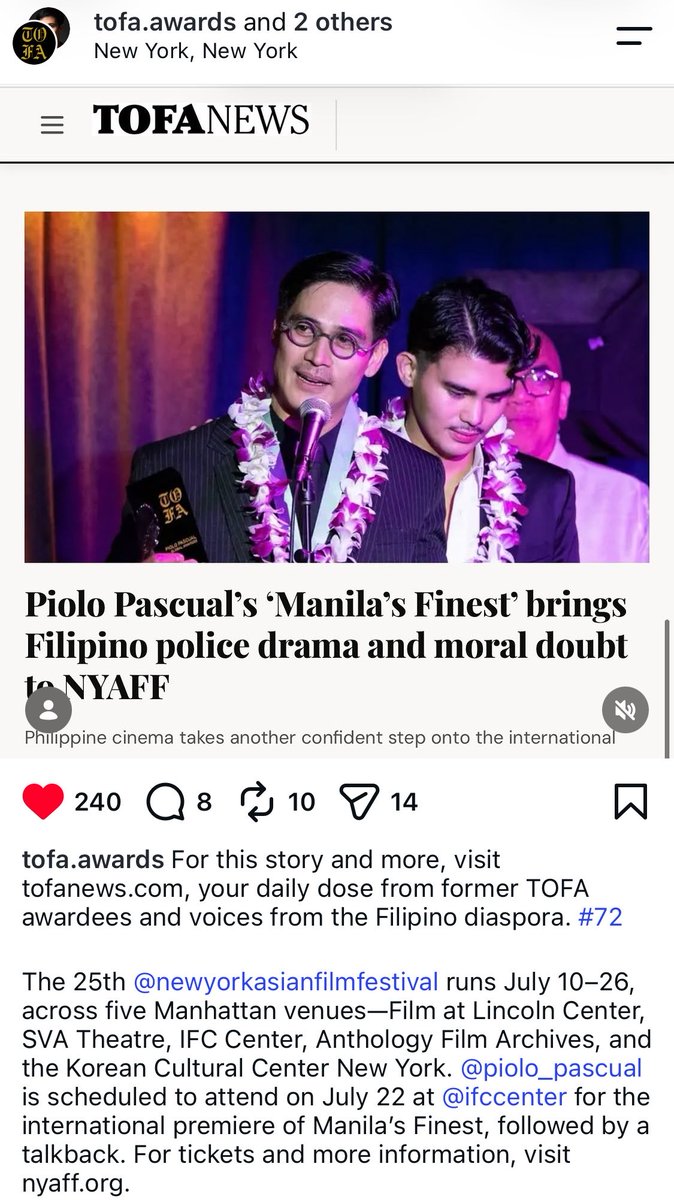 ashantidre193's tweet photo. Congrats @ashtineolviga_ and the whole team of Manila's Finest for being featured at the New York Asia Film Festival! 💙
#AshtineOlviga #ManilasFinest #PioloPascual 

🔗https://t.co/nTlcCpfbfo? https://t.co/FtrGFW3gqX