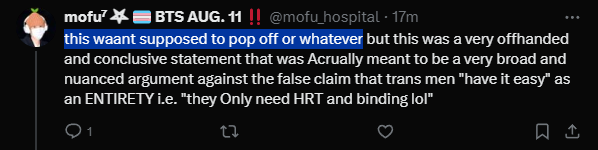 0x091r's tweet photo. every time a trans person decides to downplay transmisogyny on here, they're surprised at how many people are excited to jump on the "trans women are lying about how hard they have it" train with them. of course, none of them will draw any of the obvious conclusions from this. https://t.co/m02ZCcbrpJ