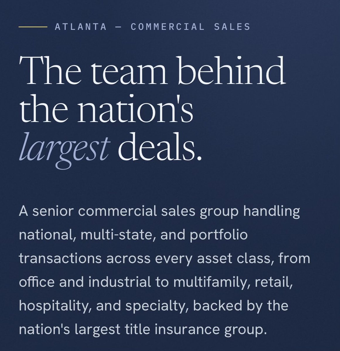 CREtitle's tweet photo. We’re super proud of our top-ranked sales team! 
https://t.co/WyX0Q7TI83 https://t.co/2oLz4l17lH