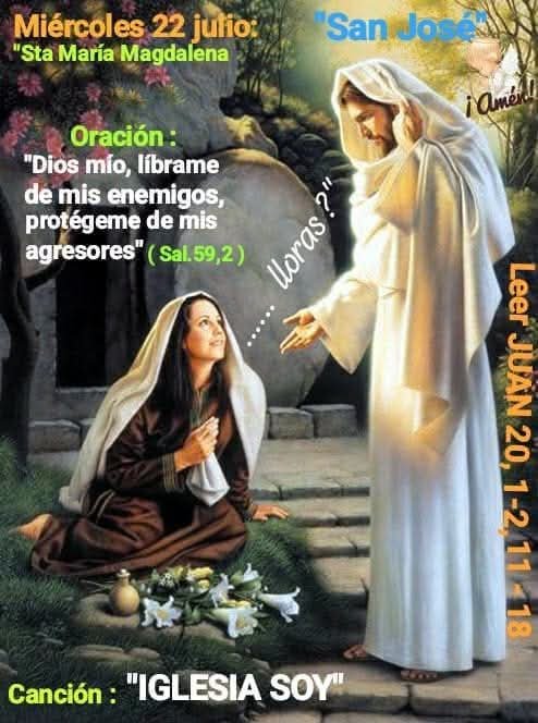Elhalcondandy's tweet photo. 🌱Santa Misa 1️⃣6️⃣.ª T.O. 22-julio-2026🌱⬜️ Ciclo A Año Par🌳P. Chelo

💚Cant 3 ⟨⟨ ⟩⟩
💚Salmo: 62 ⟨⟨ ⟩⟩
💚Evangelio: San Juan 20 ⟨⟨ ⟩⟩

🗣️Ofrendas métodos normales-Compromisos mensuales
🚫🎥
Suscríbete 📲FB e Instagram
#somosreencuentrofamiliar #YosoyRF https://t.co/dH2pmiJjYE