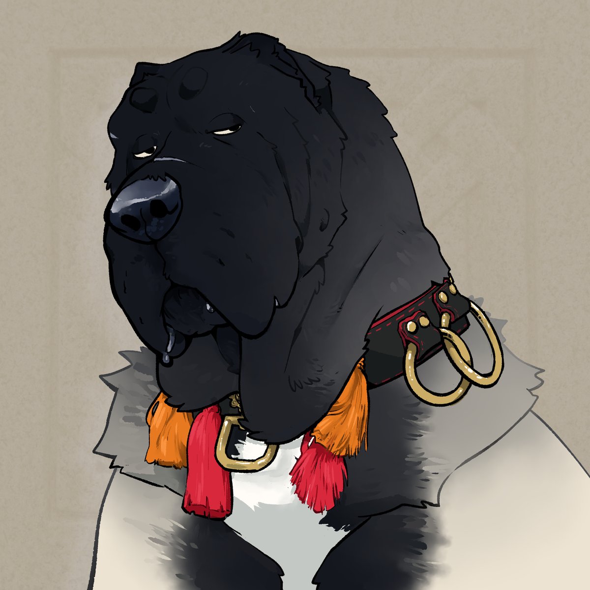 Adabear_Art's tweet photo. reeaaally enjoying newest ttrpg character. big dumb gladiator dog. playing her like a bard but instead of singing she does punchings https://t.co/MaHZHOm970